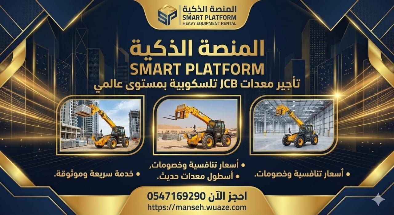 جي سي بي للإيجار في الرياض | تليهندرا للايجار