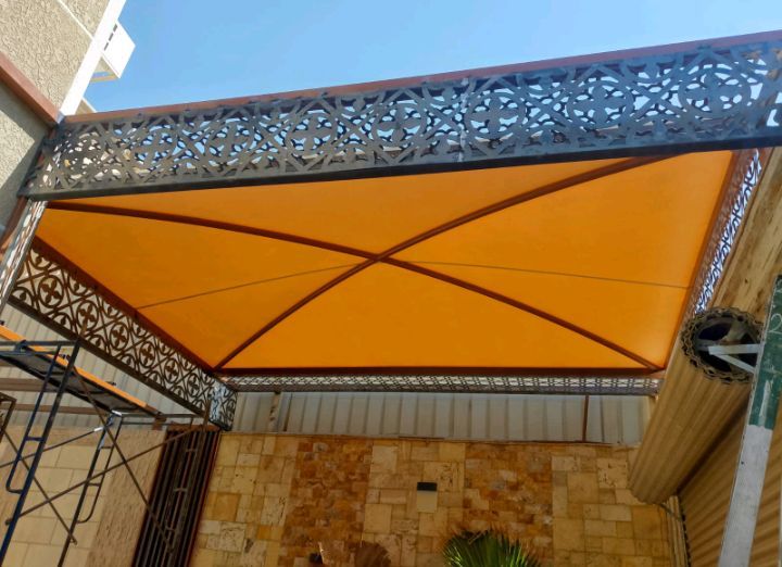 حداد مظلات وسواتر وبرجولات وجلسات وهناجر ومستودعات