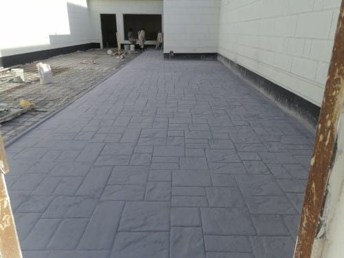 سقف ايبو كسي خرسانه صبة س ريت مطبوعه الملونة صبه م