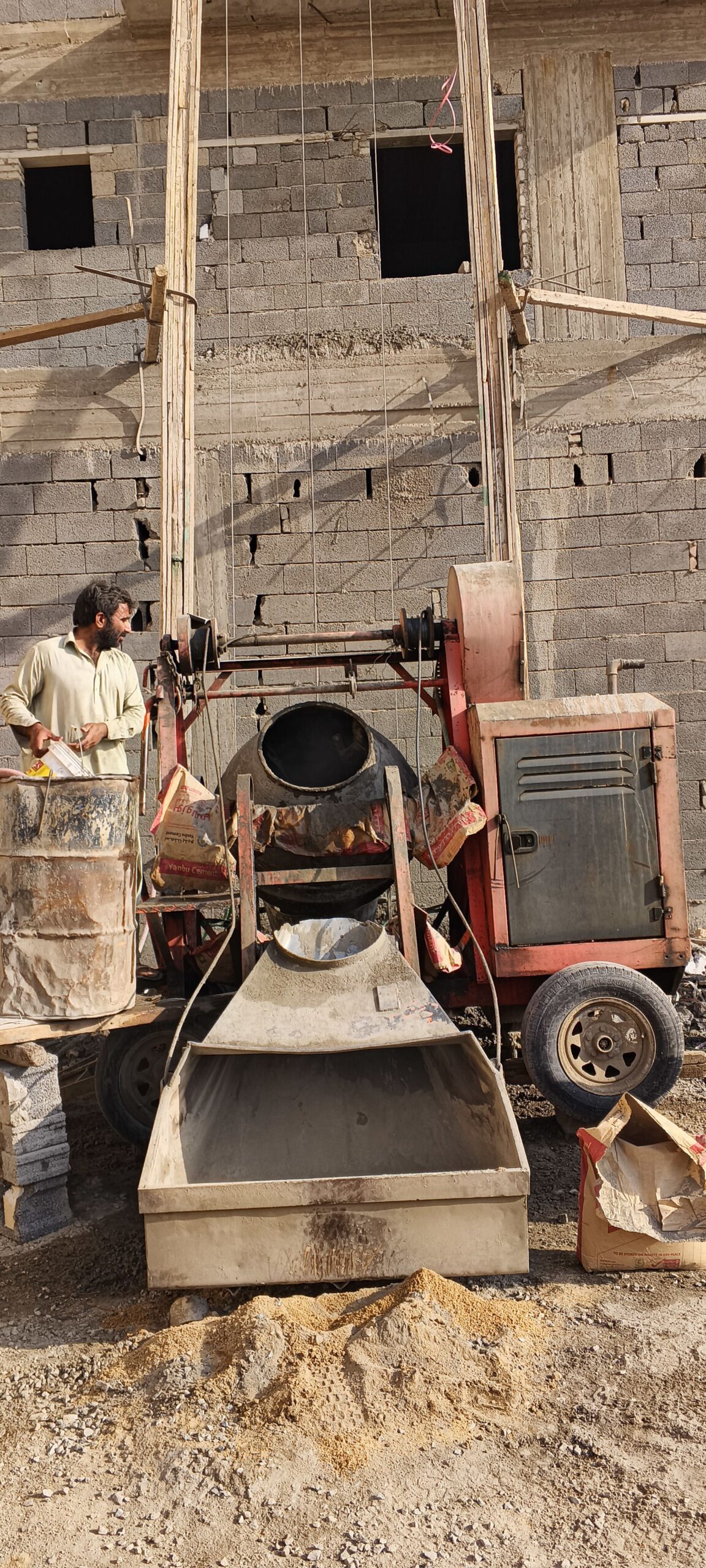 اسمنت خلاط يدوي للايجار يوميا جده الحرازات05974736