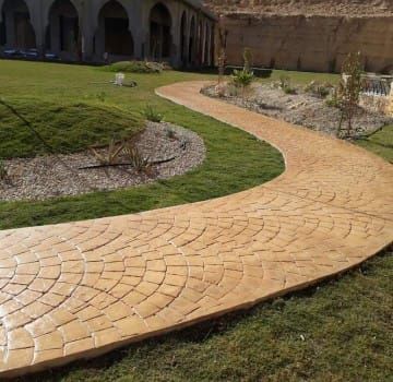 سقف ايبو كسي خرسانه صبة س ريت مطبوعه الملونة صبه م