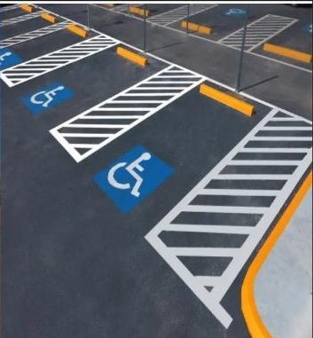 مواقف خاصه واسهم ومطبات صوتيه وخطوط المشاه وتخطيط