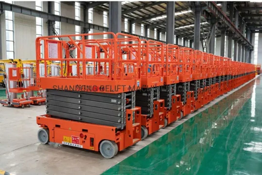 سيزرلفت (رافعات مقصيه) للايجار؛ ديزل-كهرباء