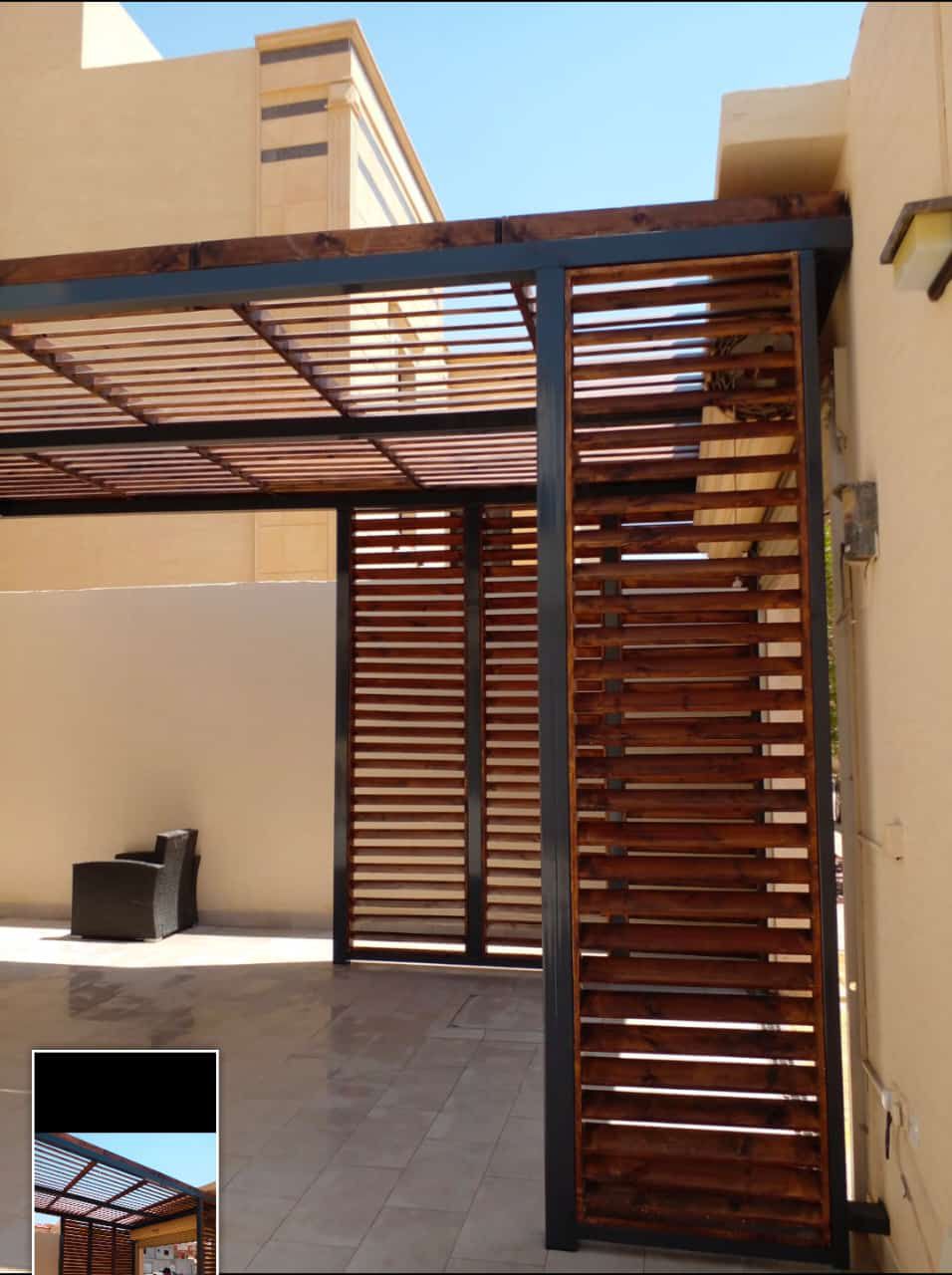 حدادمضلات وسواتر وتركيب بديل الخشب ودهانات الابواب