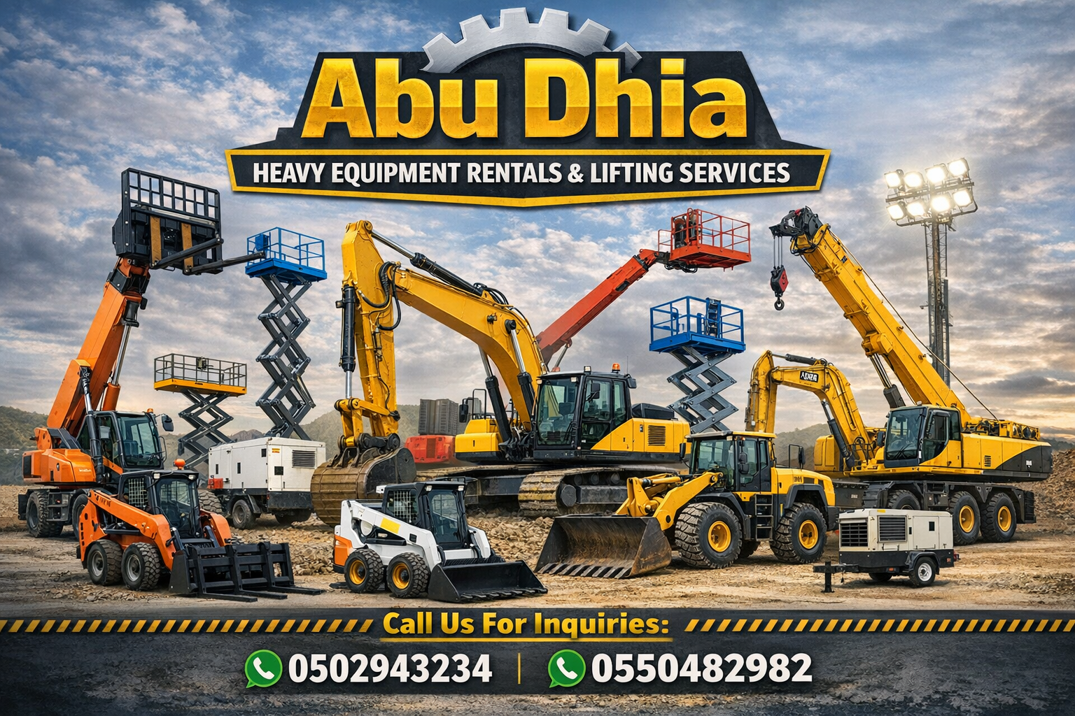 سيزرلفت ومان لفت ورافعات شوكيه وجي سي بي وبوم لفت