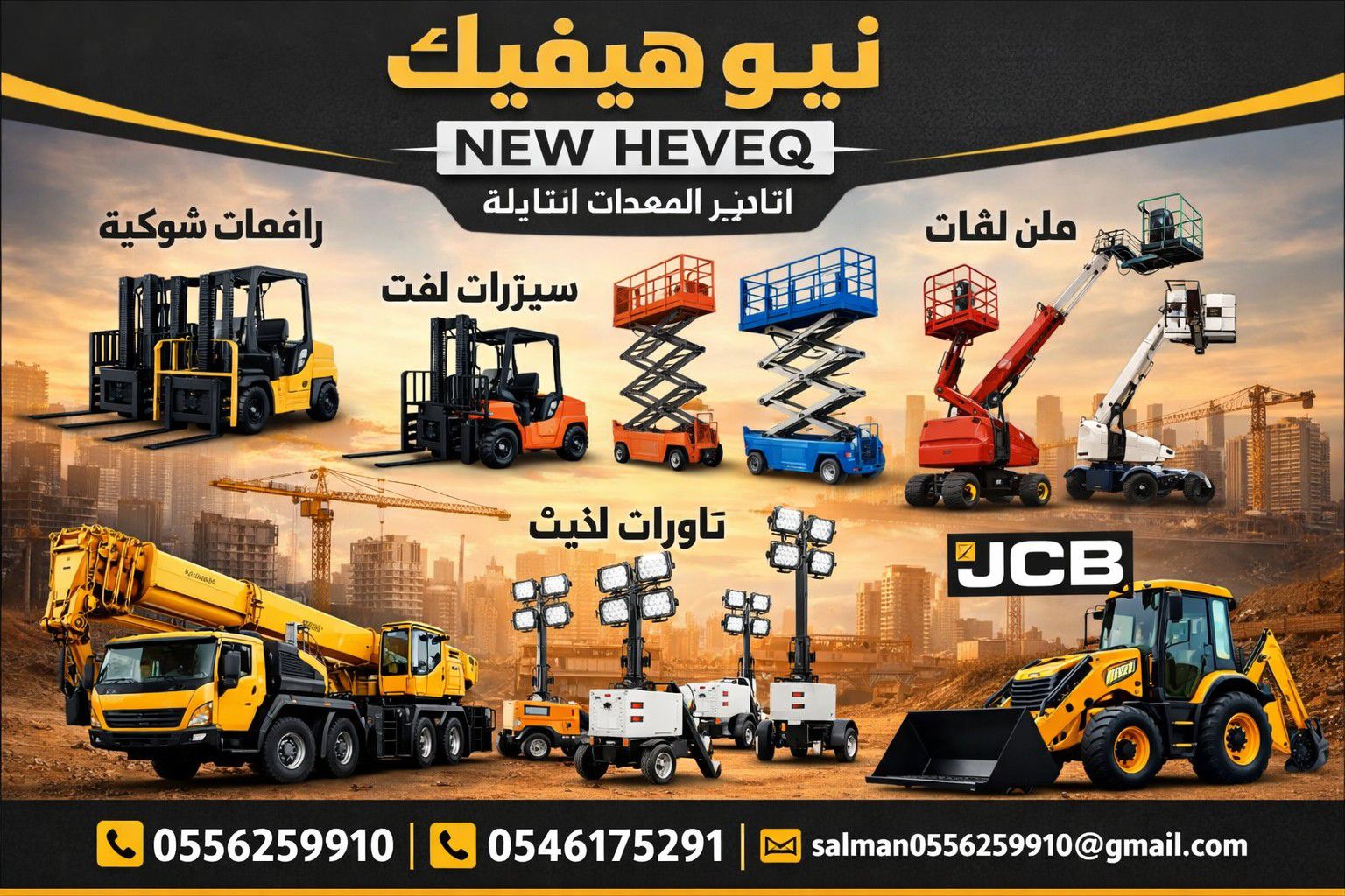 سيزرلفت للايجار مان لفت للايجار رافعات شوكية للايج