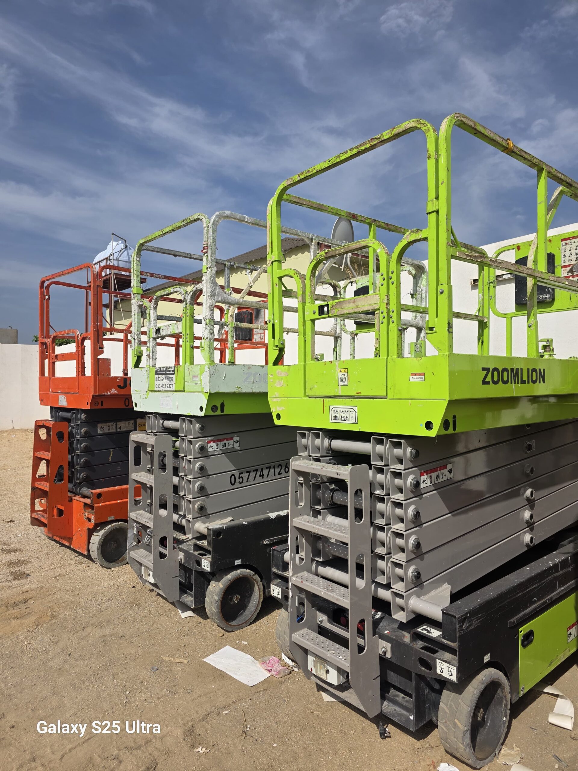 سيزرلفت 16متر للايجار في جده مكه المكرمة رافعة مقص