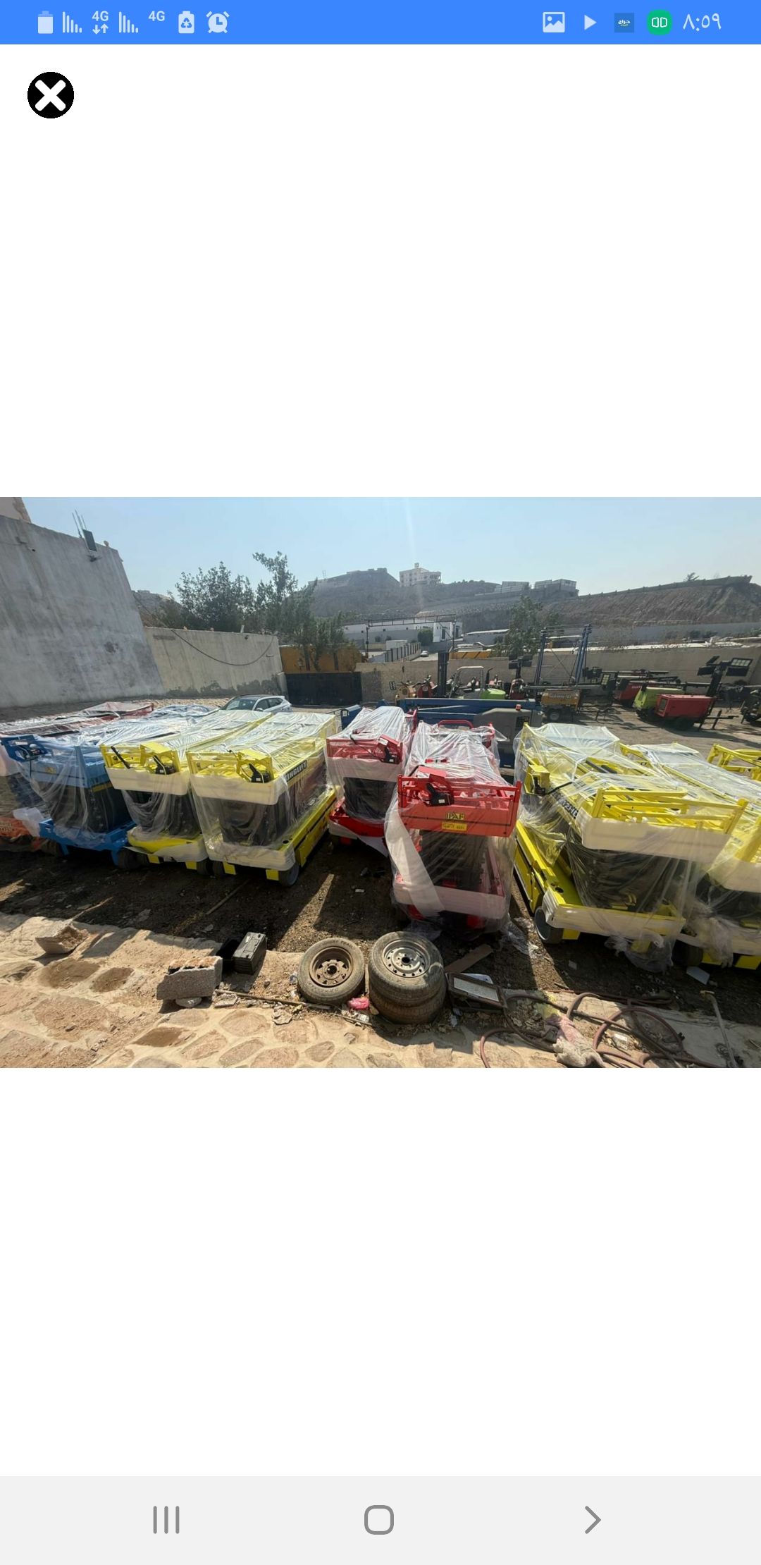 سيزرلفت مانلفت رافعة شوكية فوركلفت للإيجار يومي شه