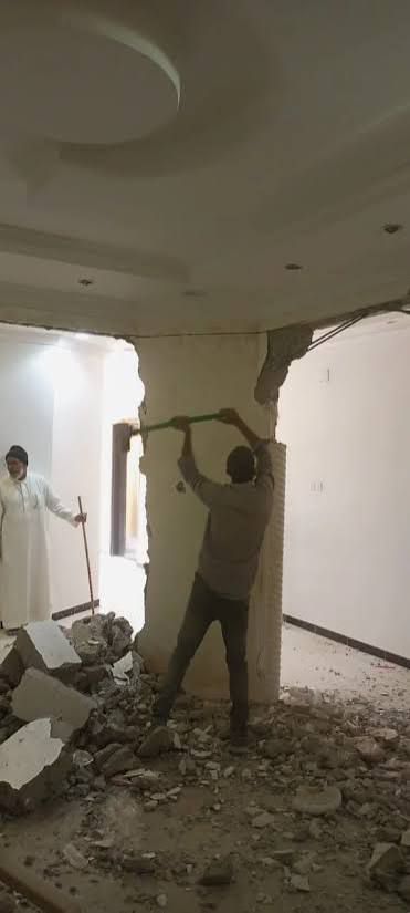 تكسير وترحيل قص خرسانة بالمنشار تخريم كور عمال