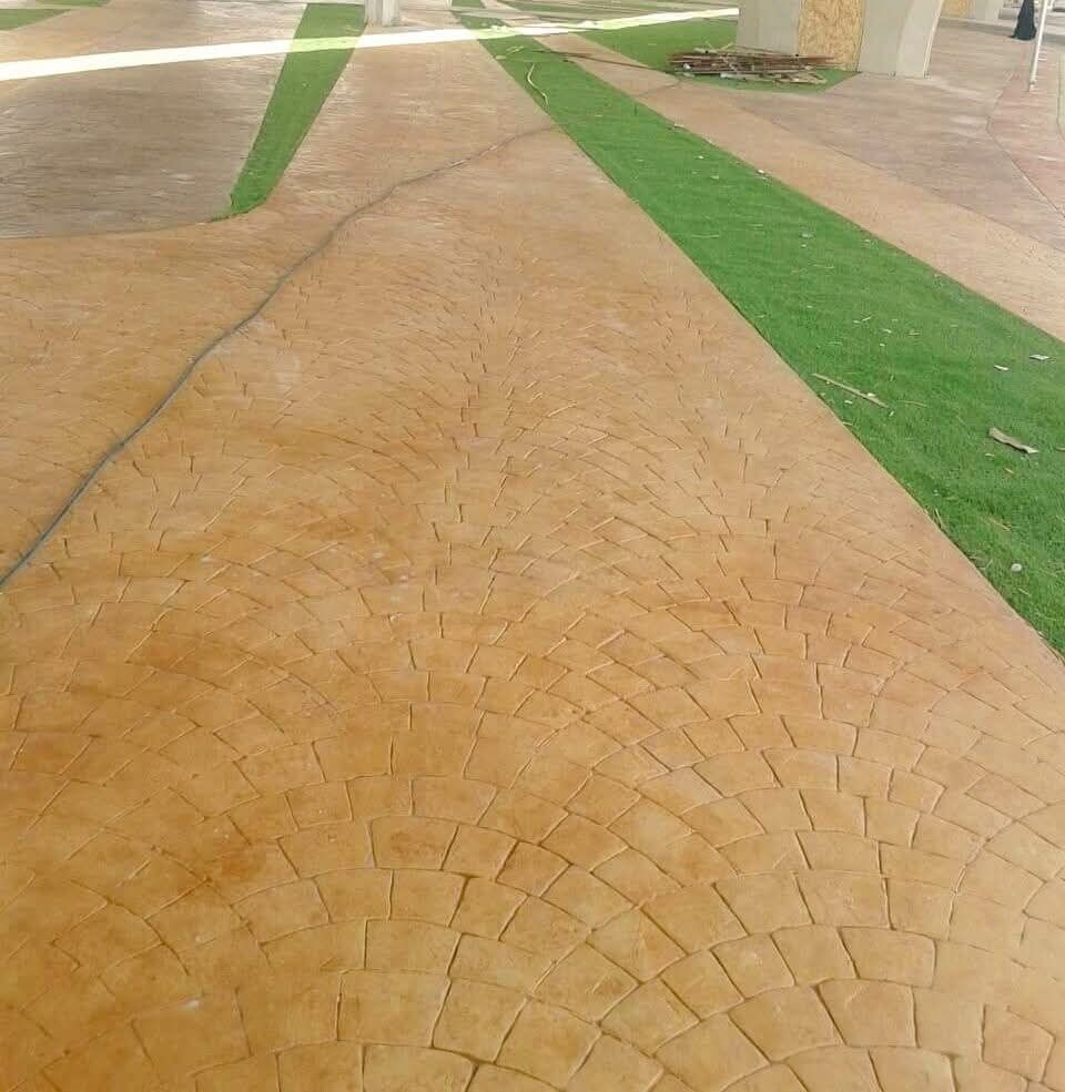 مقاول صبات الاضيات الخرسانة صبة مطبوعة