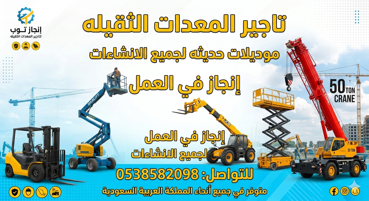 رافعات شوكيه للايجار سيزرلفت للايجار رافعات مقصيه