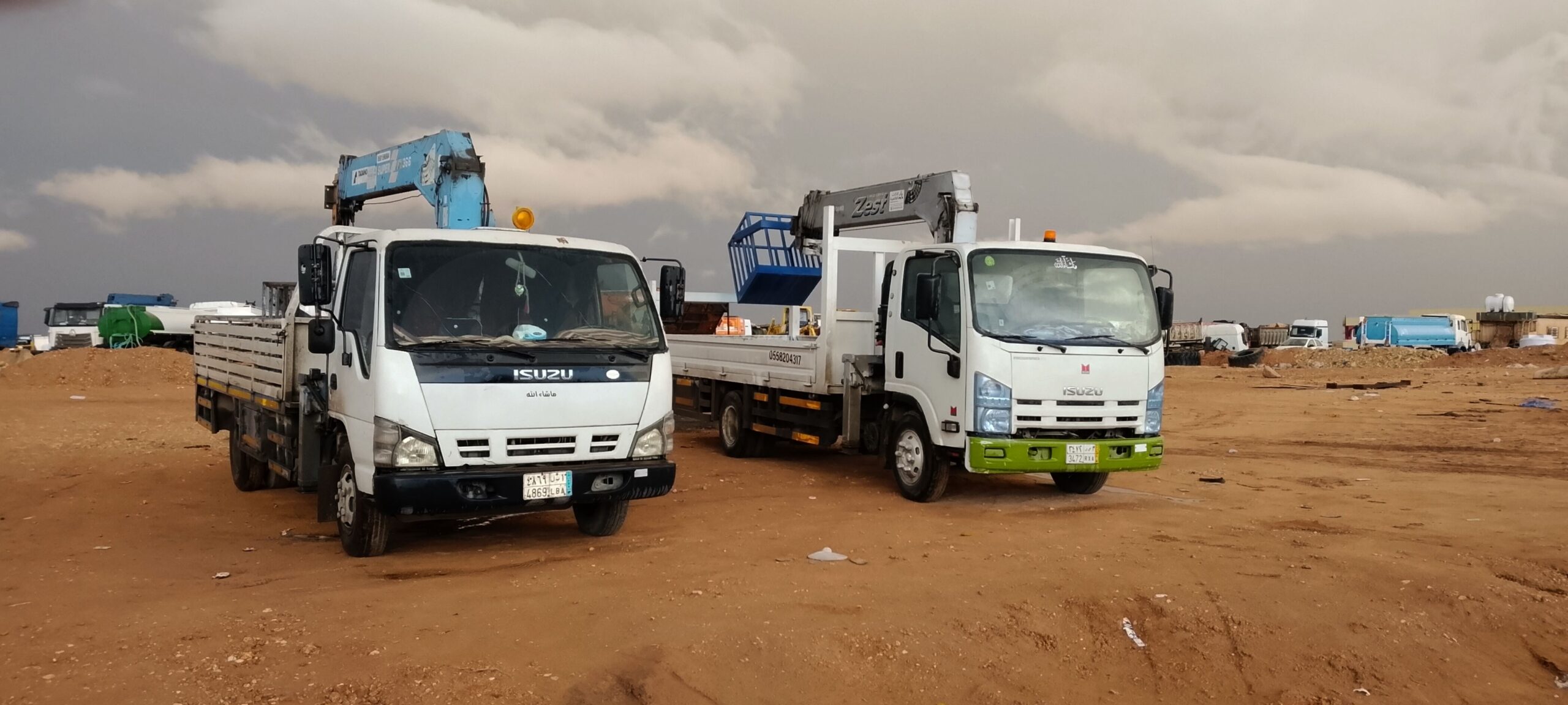 بوم تراك 18متر سله للايجار