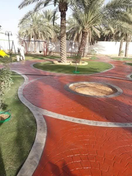 مقاول صبات الاضيات الخرسانة صبة مطبوعة