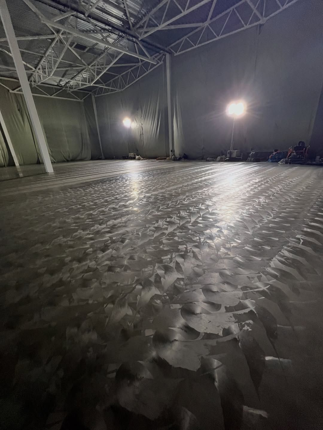 الخرسانة مطبوعة ملون صبة مروحة