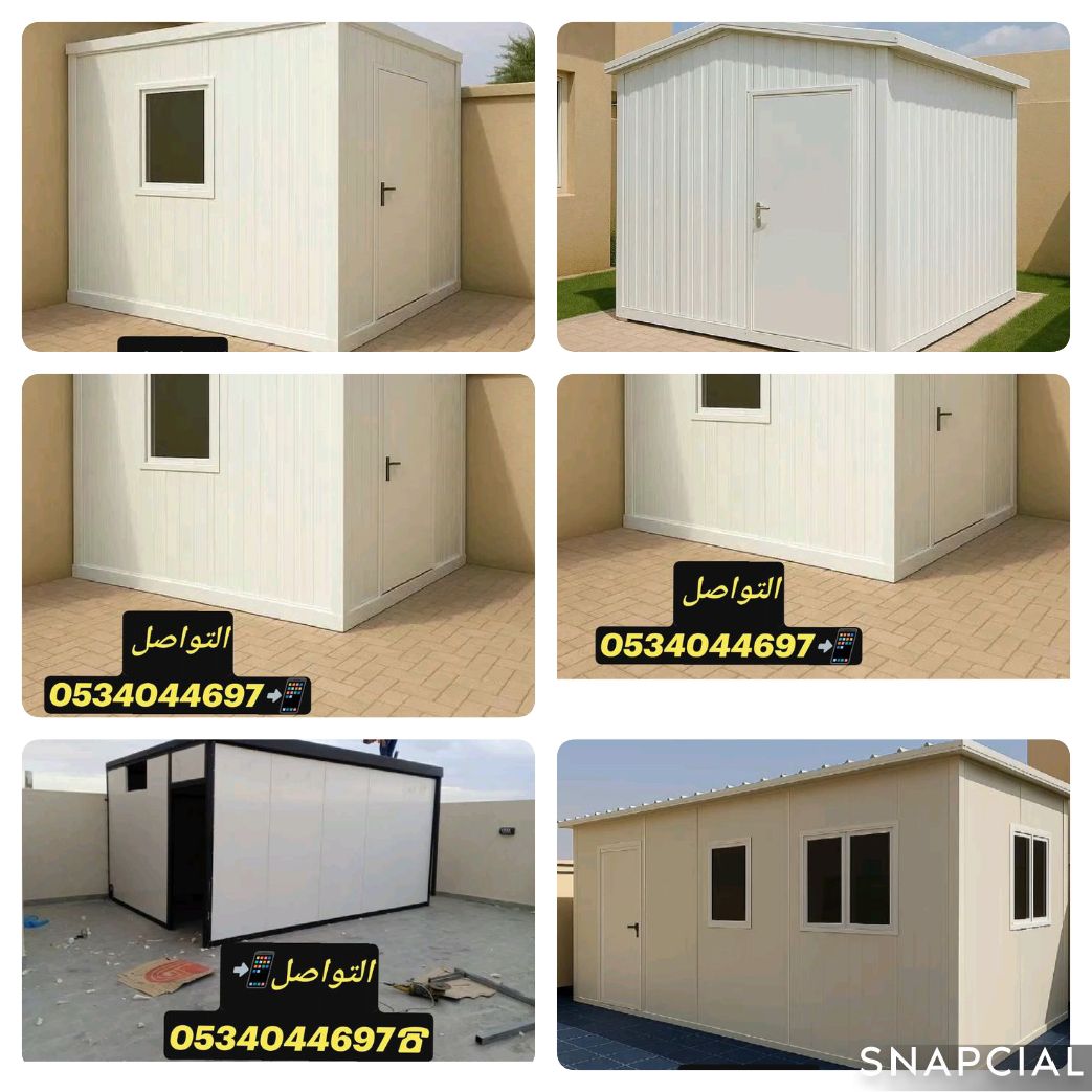 تركيب سندويش بنل غرف ملحق مستودعات مظلات سواتر