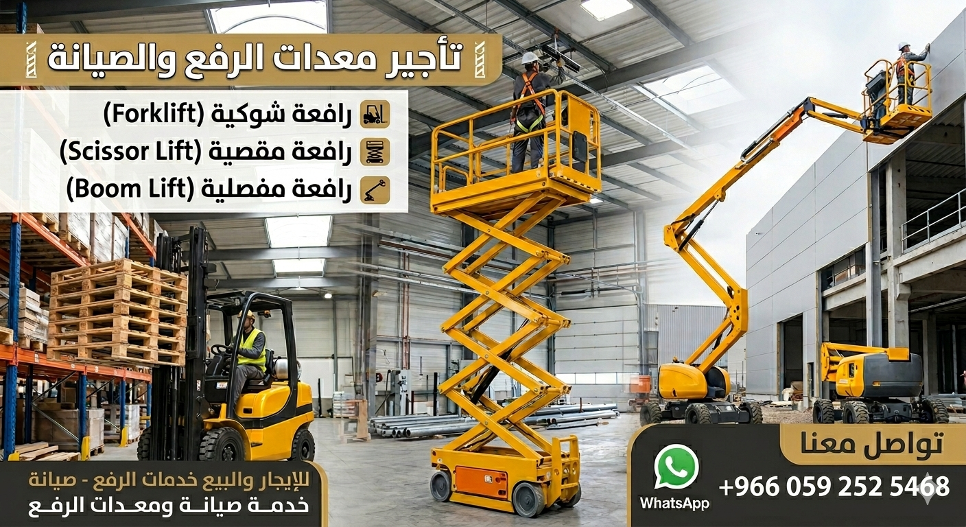 سيزرلفت مانلفت رافعة مقصية رافعة شوكية تاورلايت جي