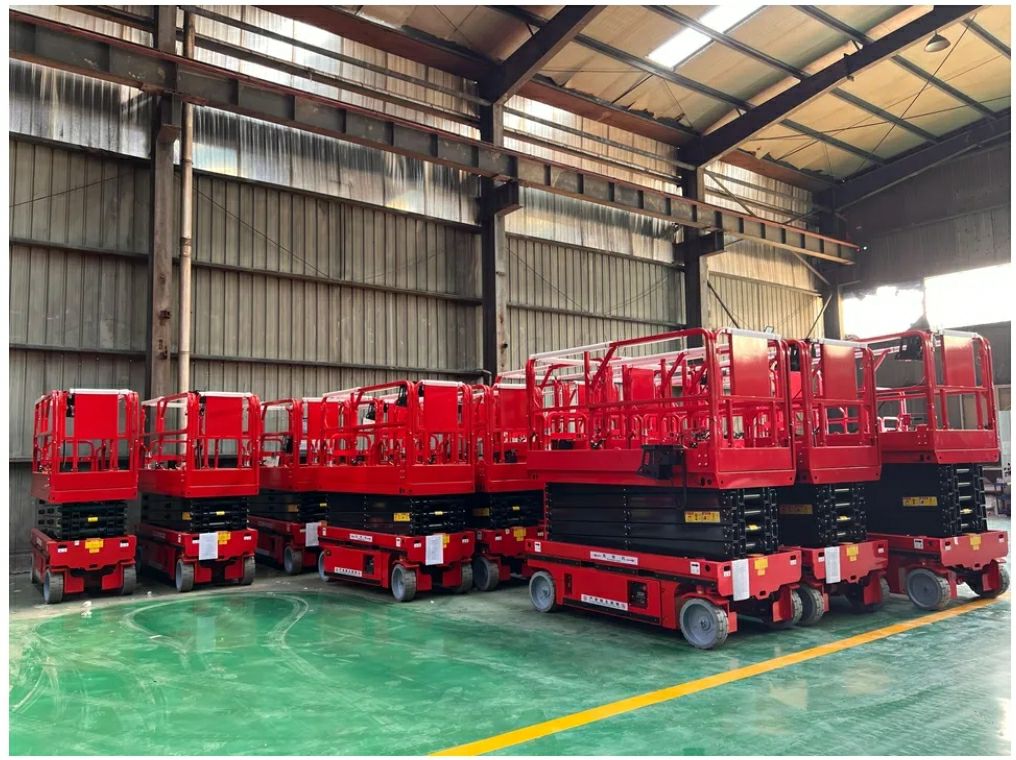 Scissor lifts for rent: 8m, 10m, 12m, 14m, 16m, 18