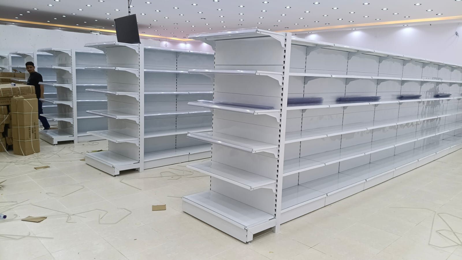 رفوف سوبر ماركت رفوف مستودع رفوف بقاله رفوف تخزين