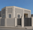 ديكورات خارجي سمنت ابيض بديل الحجر لمست ابدع ديكور