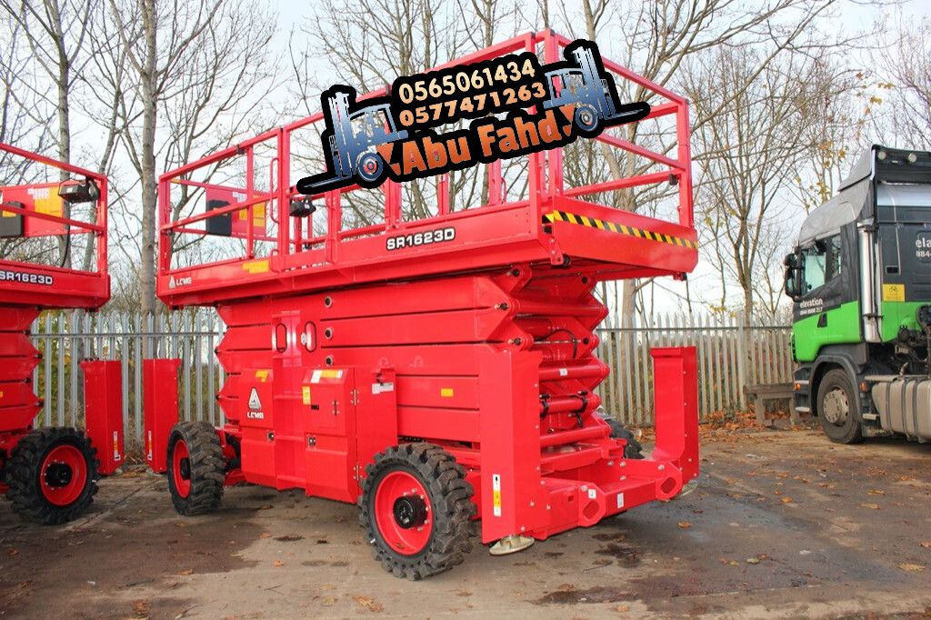 سيزر لفت 18متر للايجار رافعه مقصيه للايجار