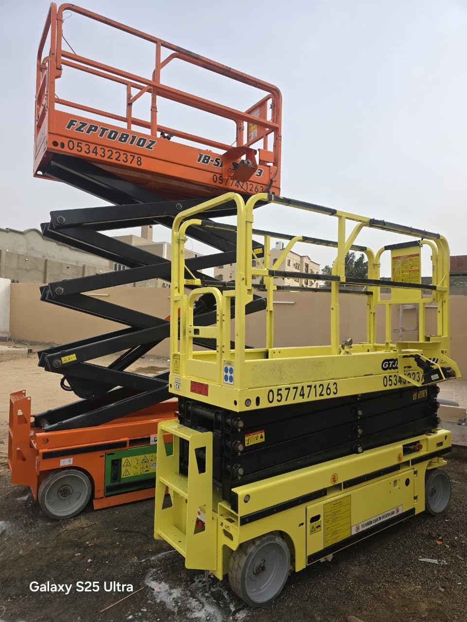 سيزر لفت للايجار رافعه مقصيه للايجار مانلفت للايجا