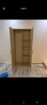 Bed and mattress and wardrobe