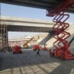 اللايجار سيزرلفت مان لفت رافعة مقصية سقالات كهربائ