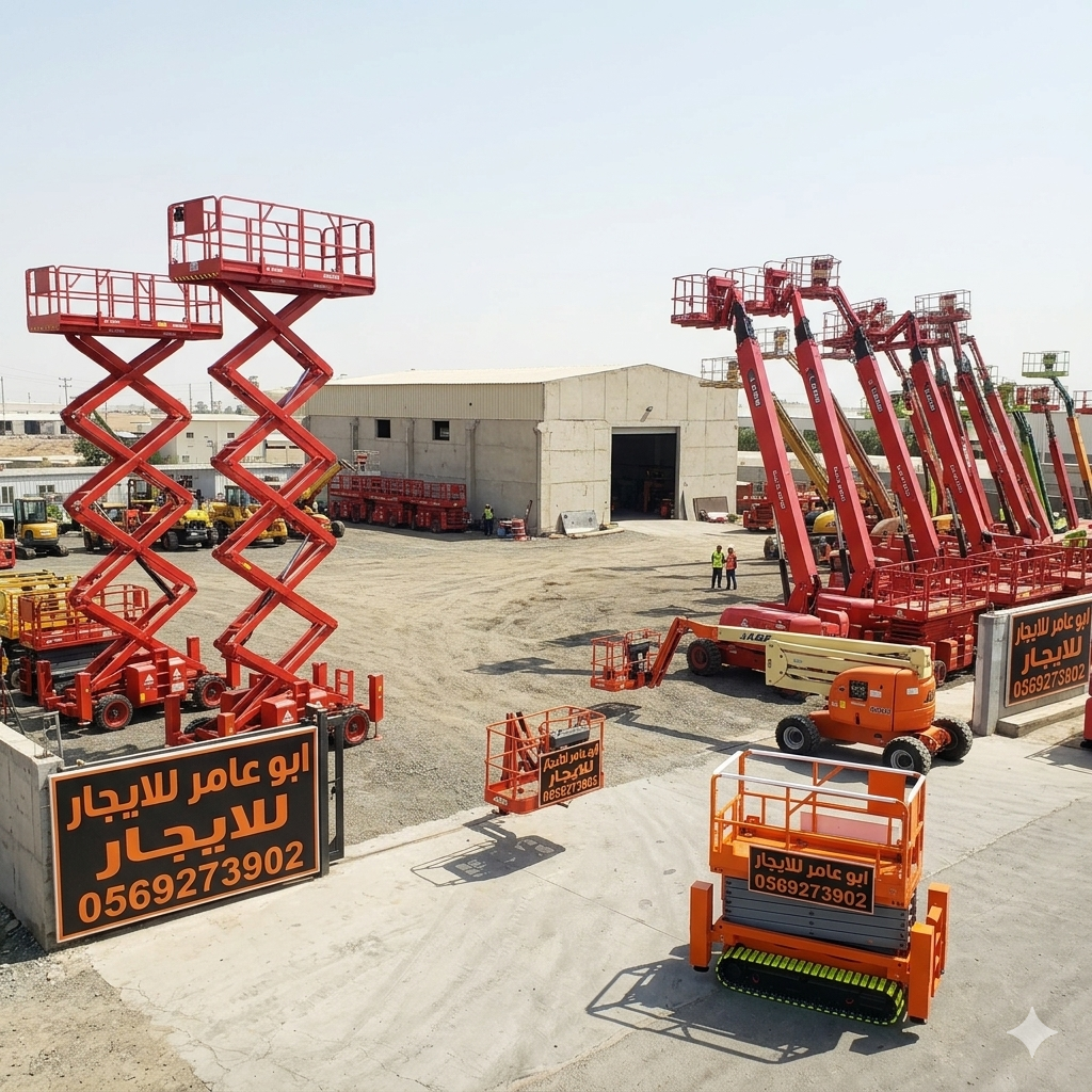 اللايجار سقالات كهربائيه رافعة مقصية سيزرلفت مانلف