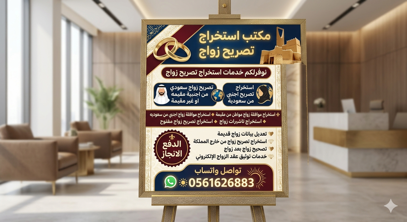 #مكتب استخراج تصاريح زواج #استخراج الجنسية السعودي