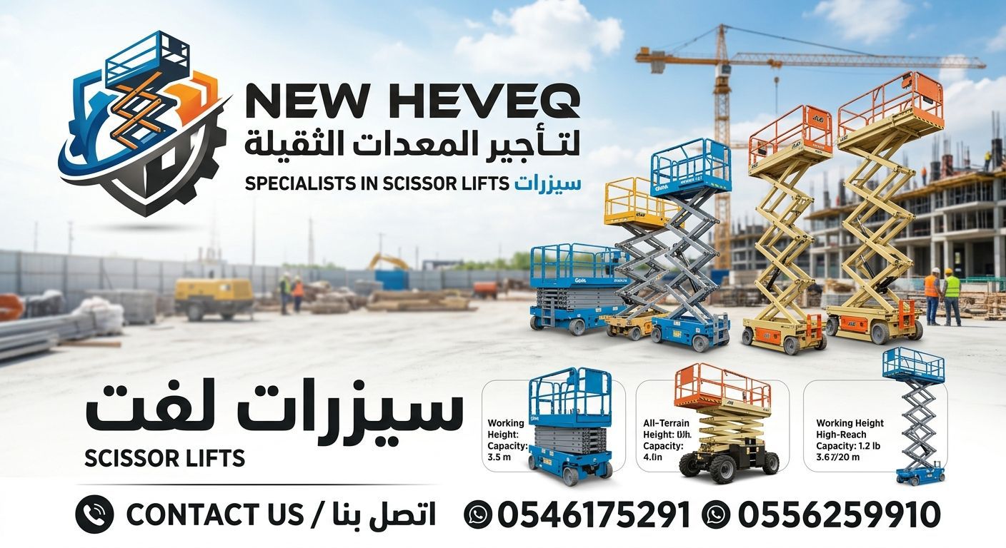 رافعة شوكية سيزرلفت للايجار مان لفت للايجار المدين