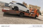 سطحه لنقل سيارات معدات ثقيلة ورافعة شوكية