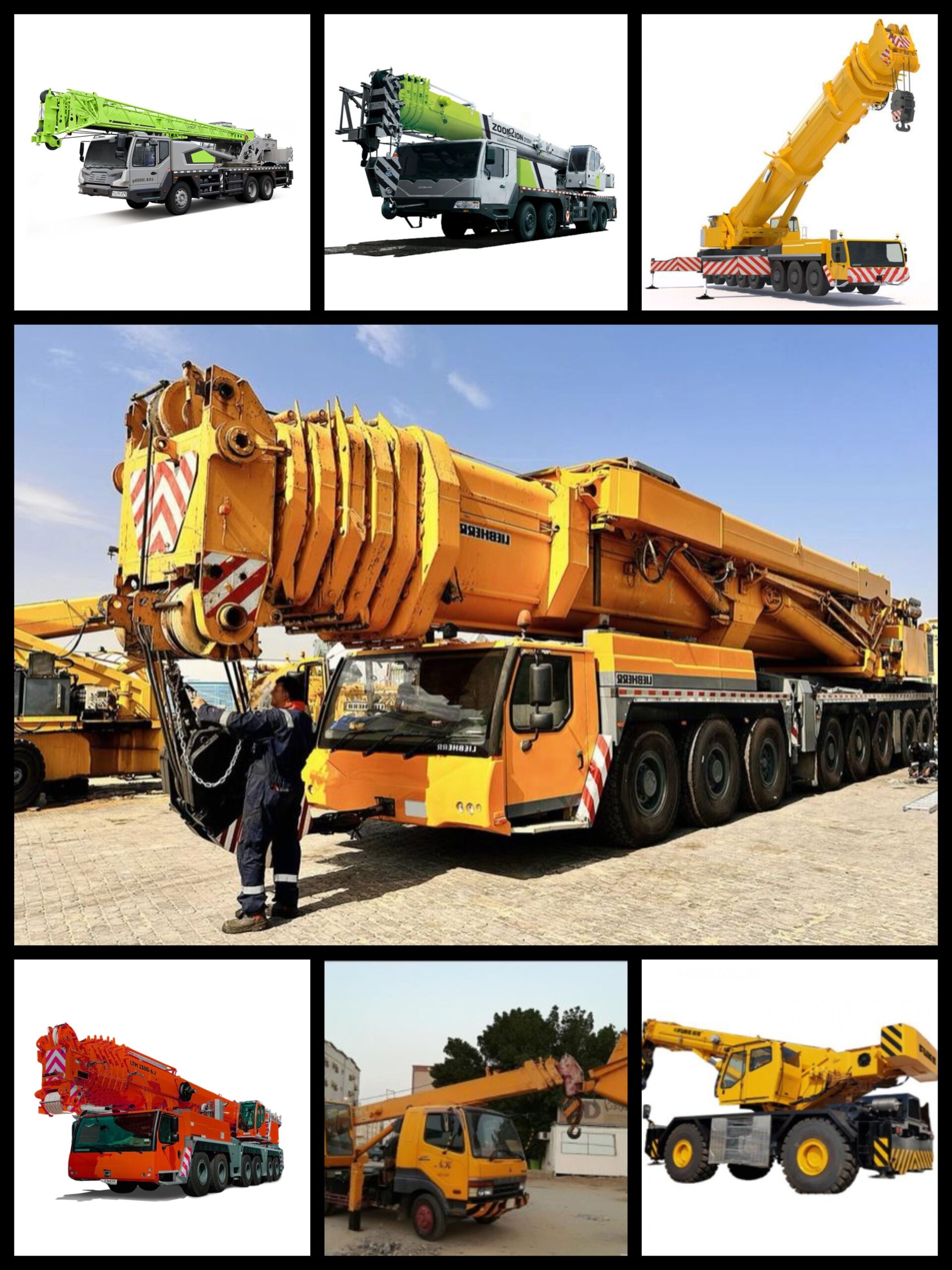 كرين 50طن و 100طن للايجار موديل 2025