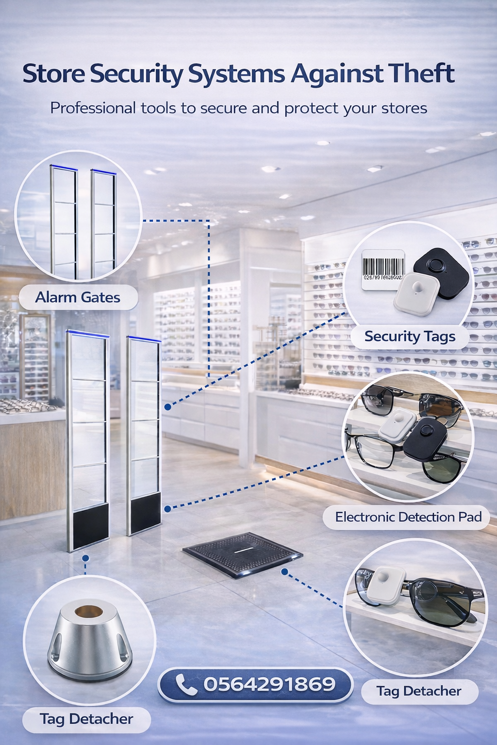 بوابات كشف سرقة المحلات والمتاجر بوابات انذار