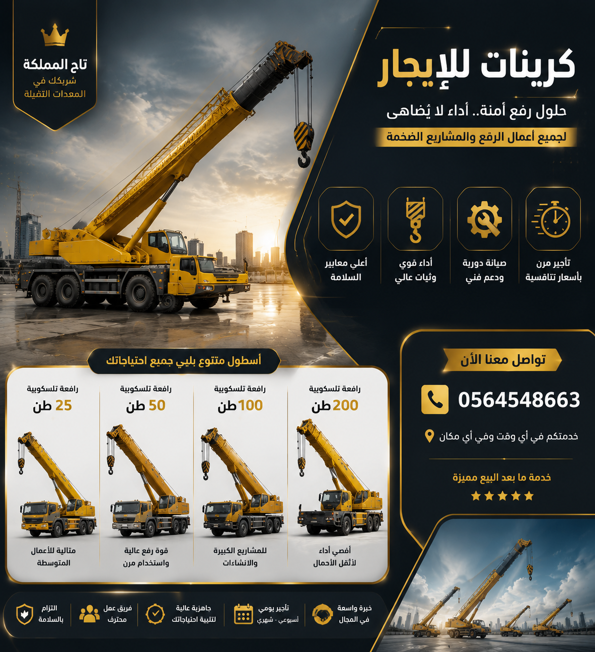 سيزر لفت للأيجار مان لفت للإيجار فوركلفت للايجار