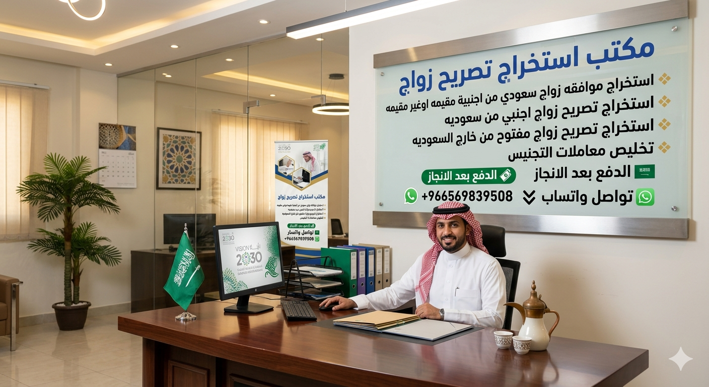 مكتب استخراج تصاريح زواج استخراج الجنسية السعودية