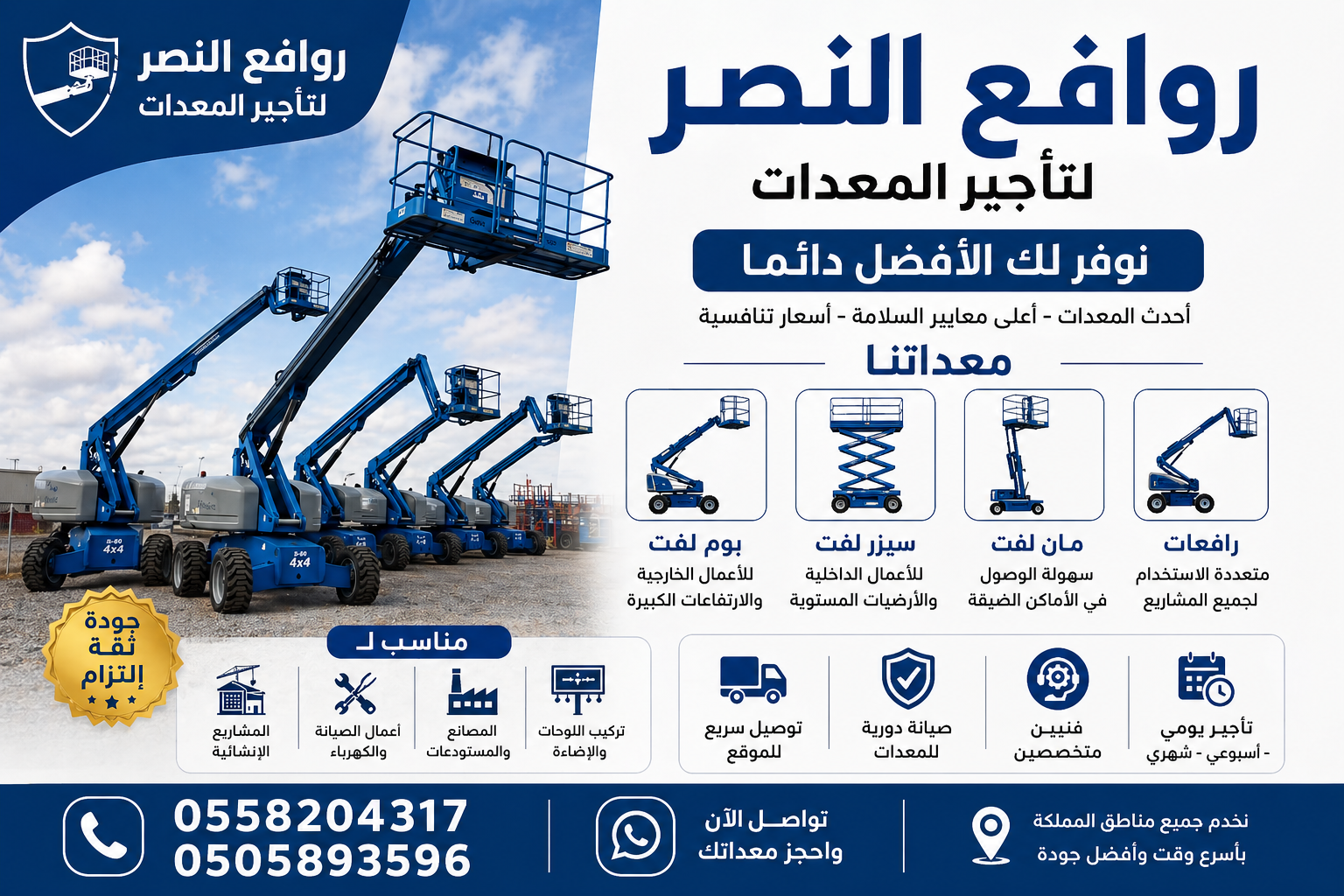 سيزلفت للايجار مان لفت