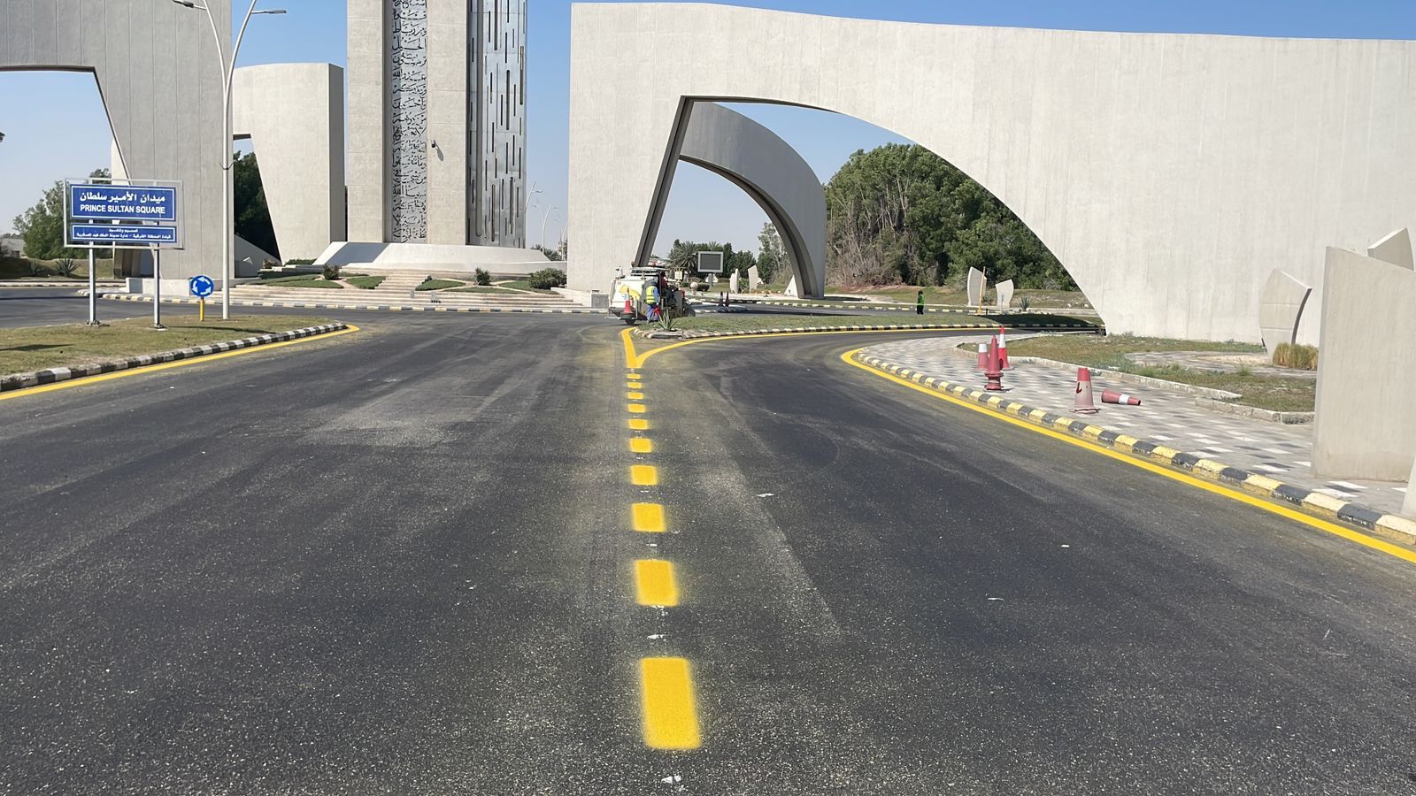 تخطيط شوارع وبركنج دهانات حراريه#أعمال أسفلت @سفلت