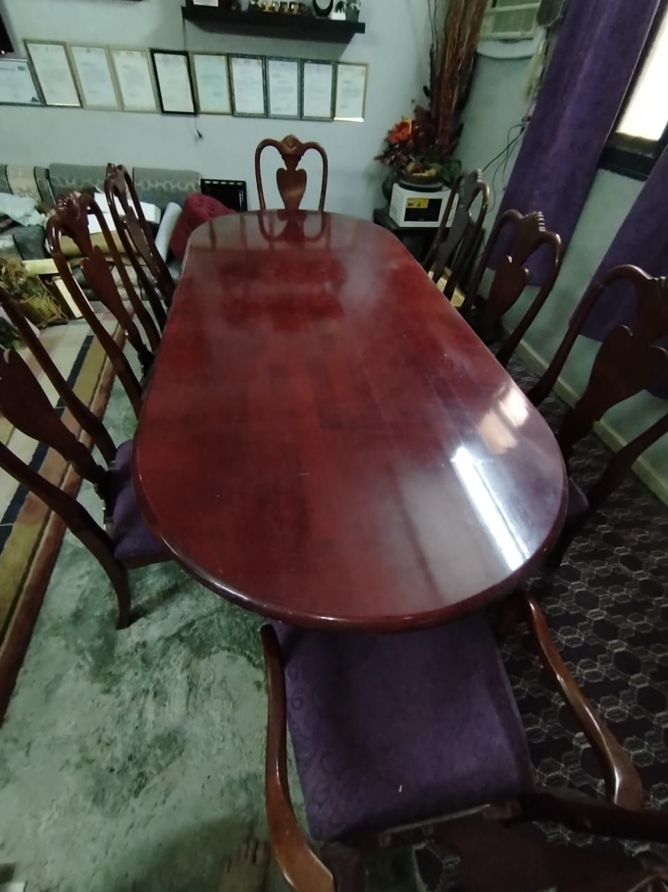 Dining Table with chairs for 8 persons