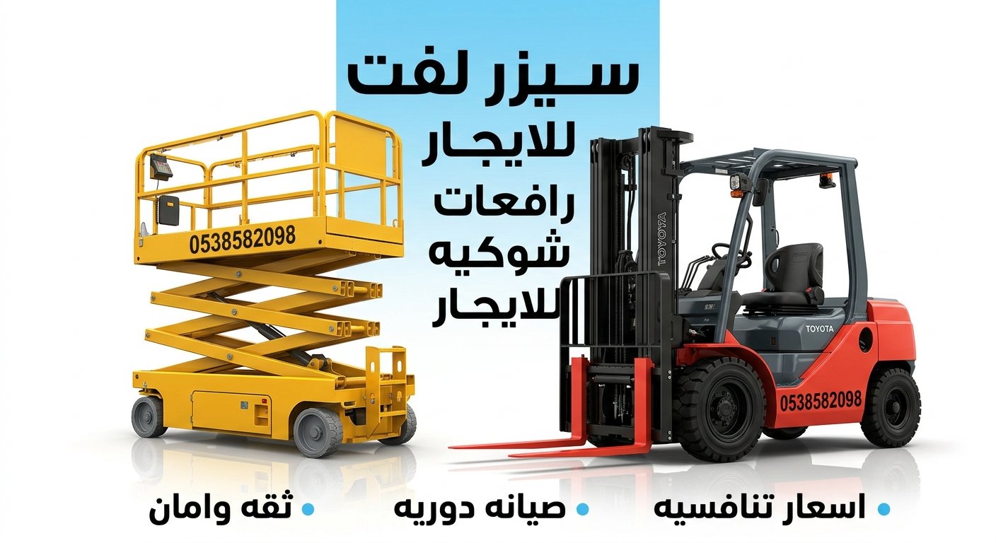 سيزرلفت للايجار في جده مان لفت للايجار رافعات مقصي