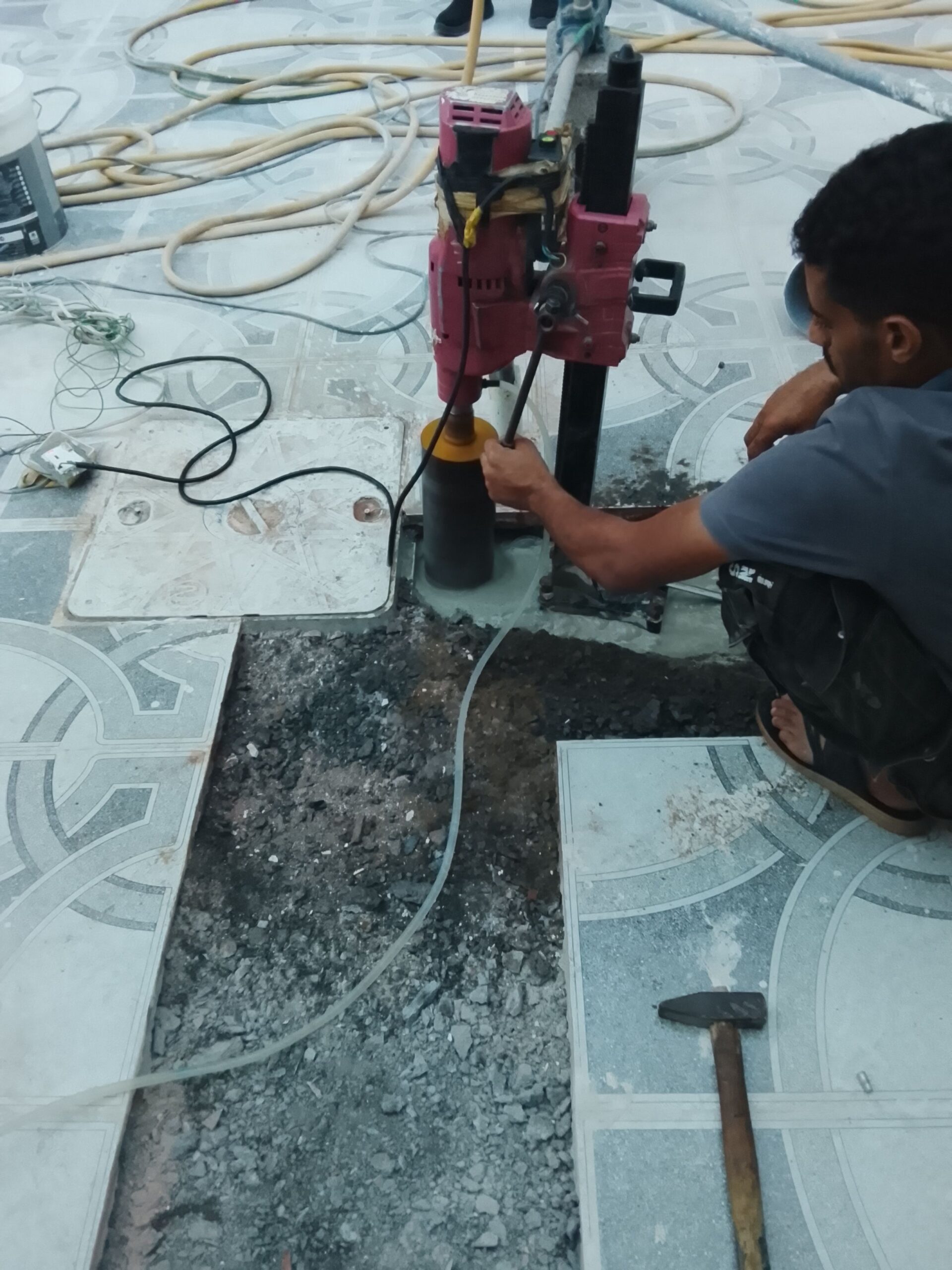 قص وتخريم الخرسانة ابواب وشبابيك منشار ليزر